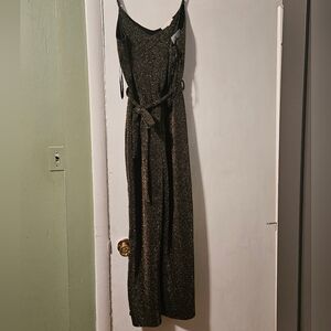 Monteau Black and Gold Jumpsuit